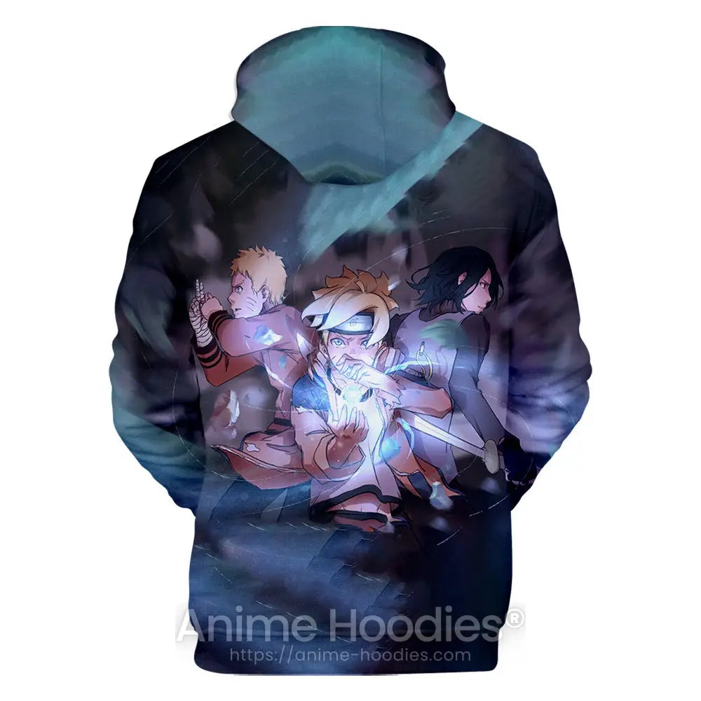 Boruto Naruto and Sasuke Hoodie