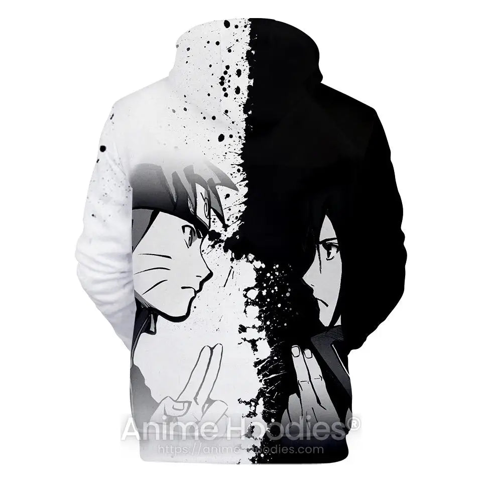 Naruto and Sasuke Yin Yang Hoodie